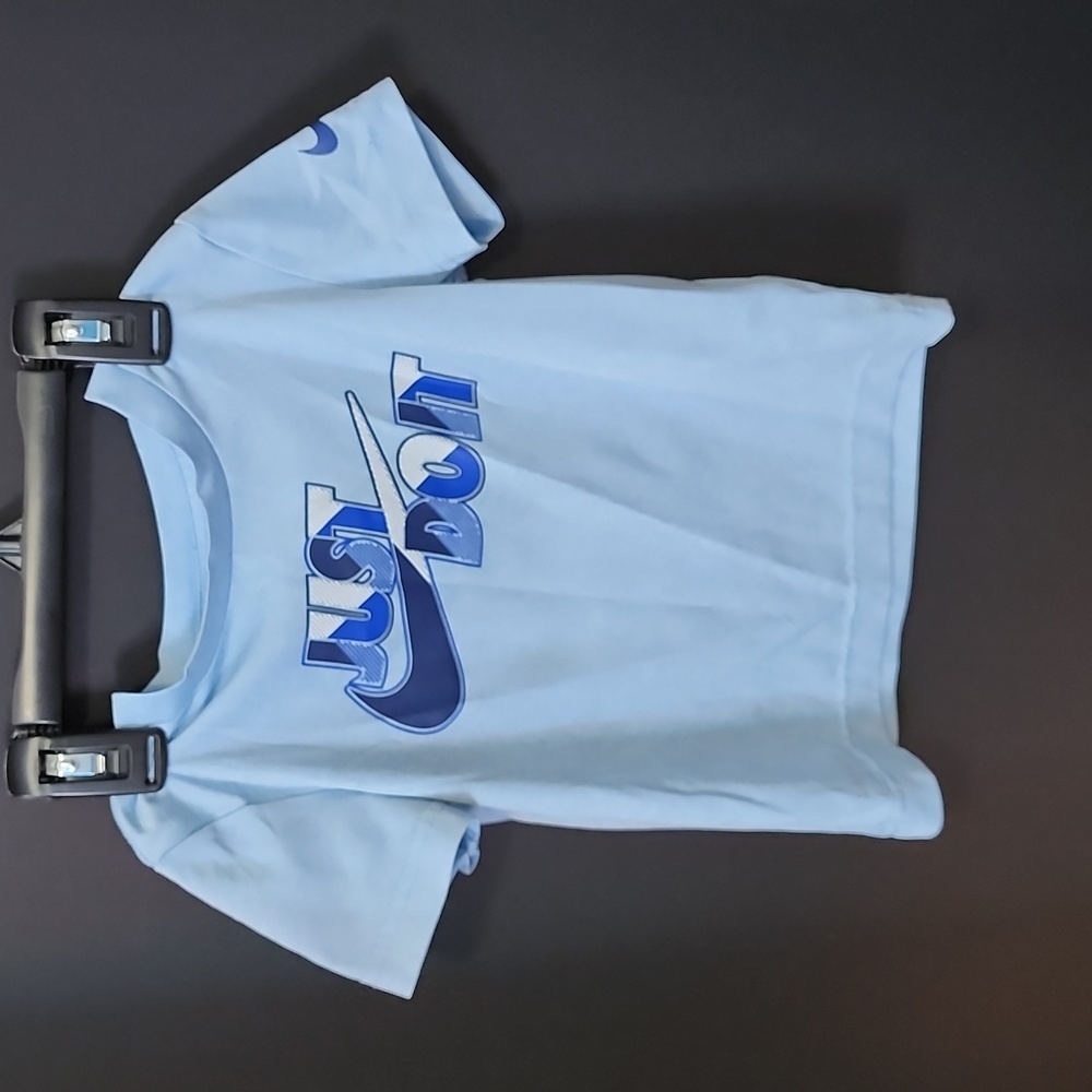 3T Nike Boys T Shirt Light Blue Worn